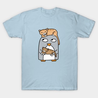 Crazy Cat Penguin T-Shirt